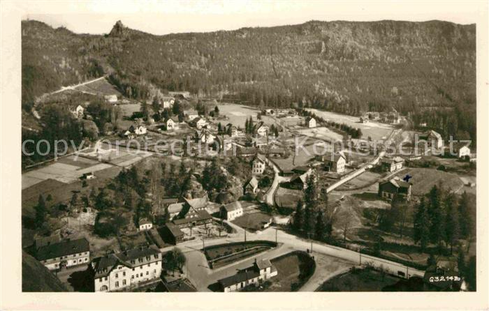 Oybin Sachsen Zittauer Gebirge Blick vom Ringweg nach Scharfenstein