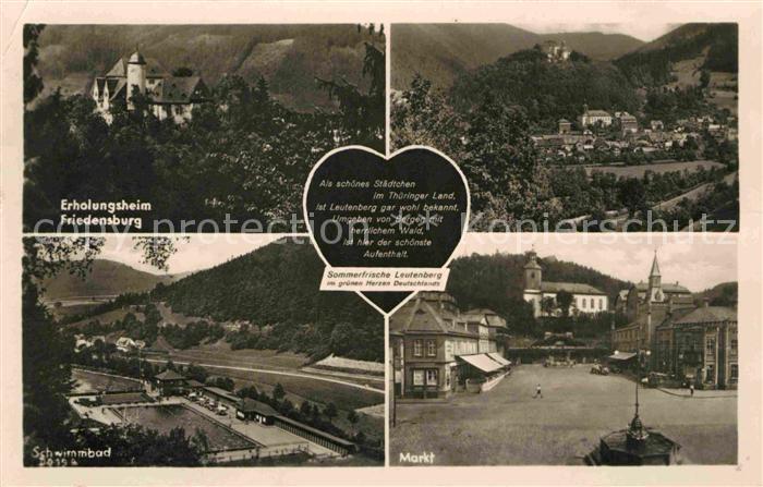 Leutenberg Thueringen Erholungsheim Friedensburg Markt Schwimmbad