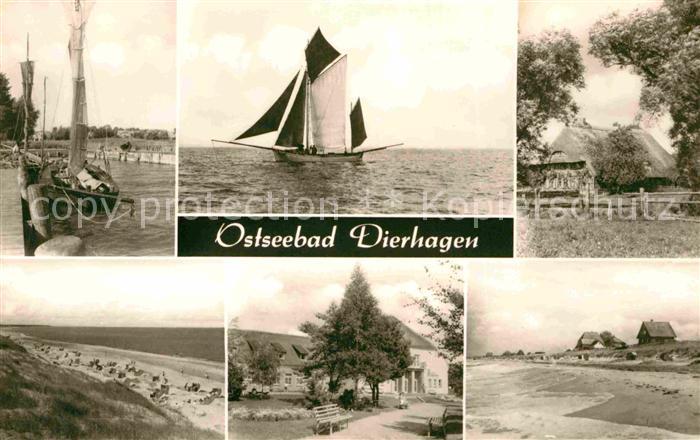Dierhagen Ostseebad Hafen Strand Wohnhaeuser