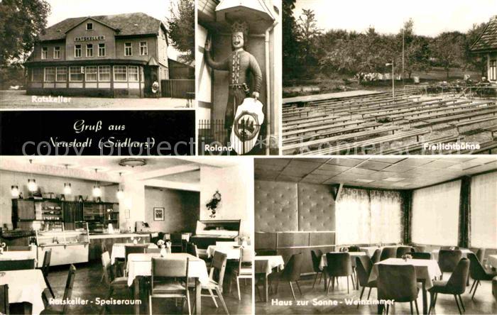 Neustadt Harz Ratskeller Freilichtbuehne Haus-zur-Sonne Roland