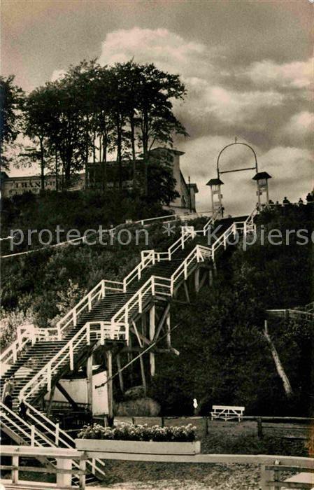 Sellin Ruegen Treppe zur Seebruecke