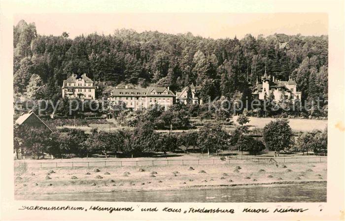 Rathen Saechsische Schweiz Diakonissenheim-Felsengrund Haus-Friedensburg