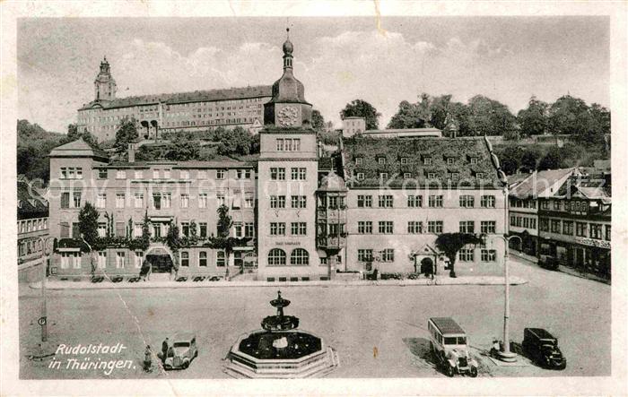 Rudolstadt Rathaus Hotel zum Loewen Schloss-Heidecksburg SchlossCafe