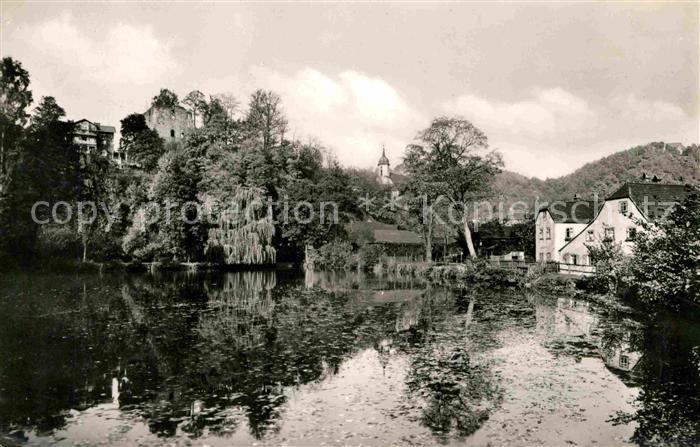 Tharandt Schlossteich mit Ruine