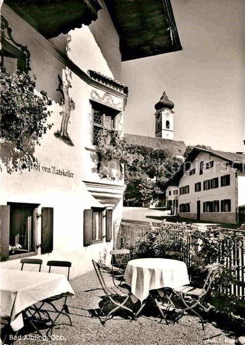 Bad Aibling Gasthaus Ratskeller Gartenterrasse