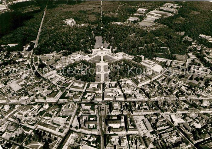 Karlsruhe Baden Fliegeraufnahme Schloss