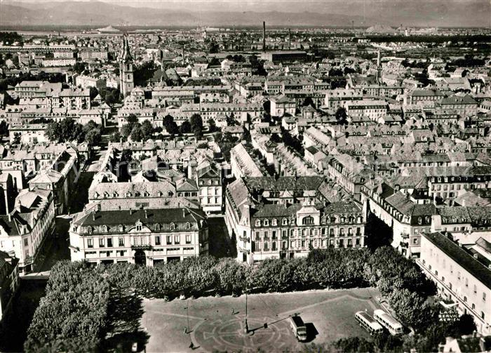 Mulhouse Muehlhausen Fliegeraufnahme Place Franklin