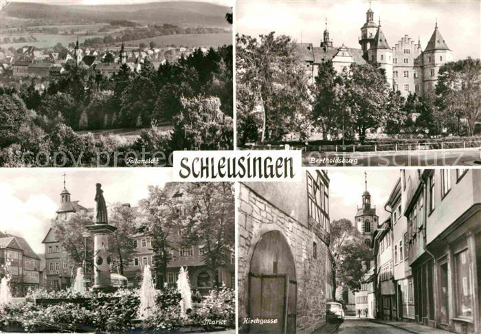 Schleusingen Bertholdsburg Kirchgasse Markt