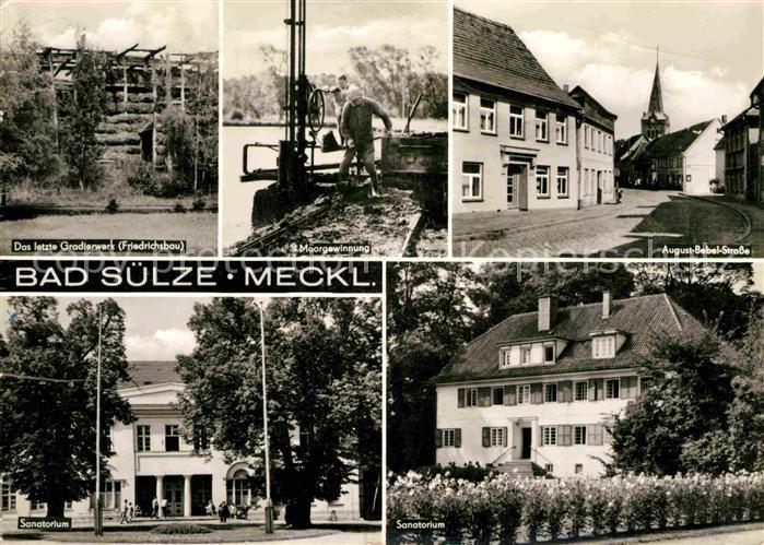 Bad Suelze August-Bebel-Strasse Moorgewinnung Gradierwerk Sanatorium
