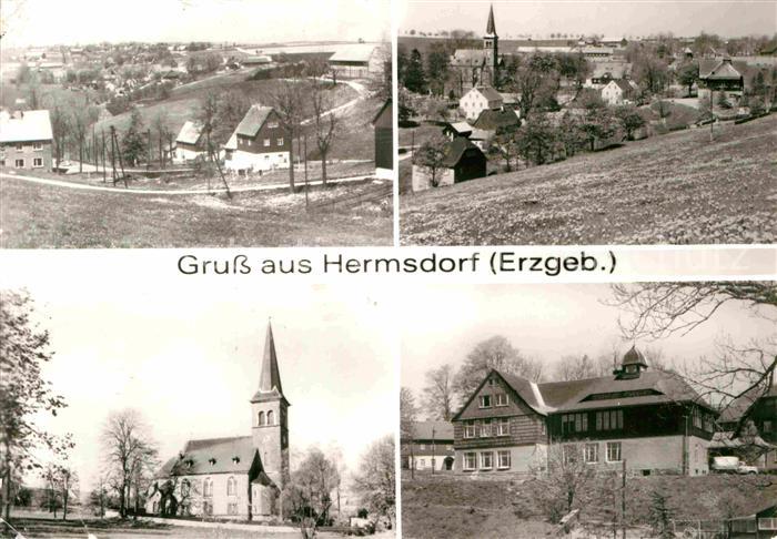 Hermsdorf Erzgebirge Kirchenpartie