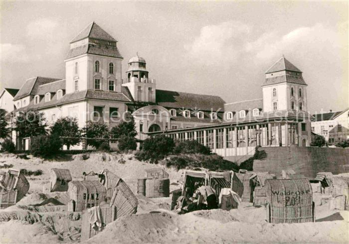 Binz Ruegen Strand mit Kurhaus