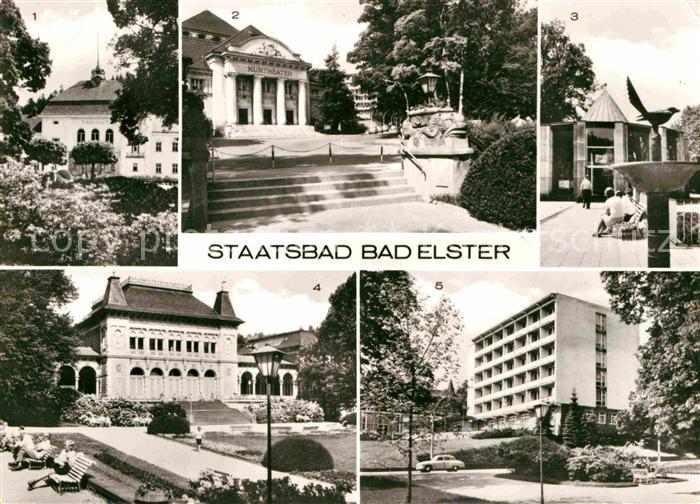 Bad Elster Badehaus Kurtheater Elsterbrunnen Moritzquelle Kurhaus Sanatorium Cla