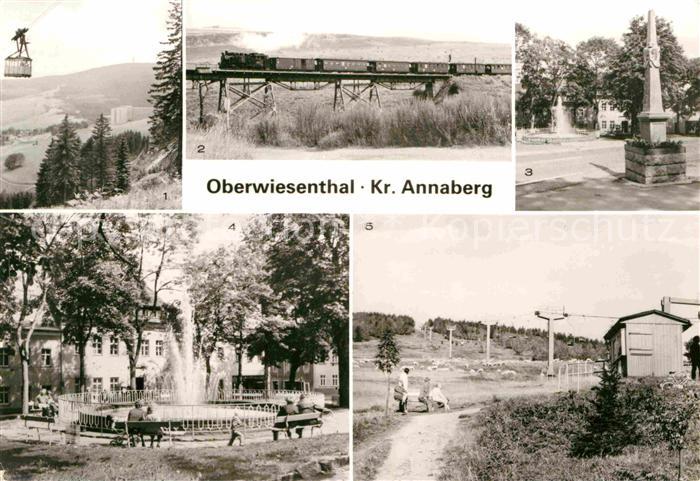 Oberwiesenthal Erzgebirge Schmalspurbahn Keilberg Postmeilensaeule Kleiner Ficht