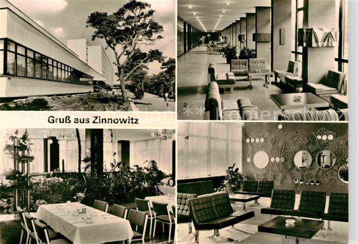 Zinnowitz Ostseebad Feriendienst IG-Wismut Ferienheim Roter Oktober Wandelhalle