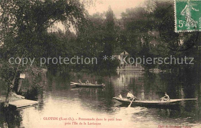 Gloton Promenade dans le petit bras pres l'ile