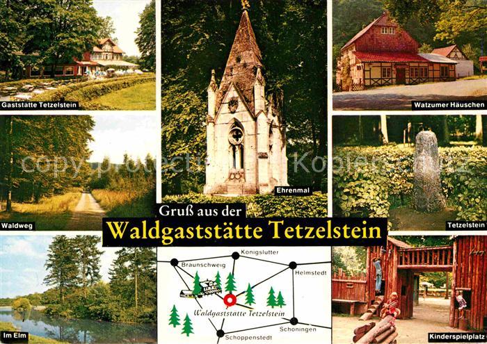 Koenigslutter Elm Waldgaststaette Tetzelstein Waldweg Ehrenmal Watzumer Haeusche