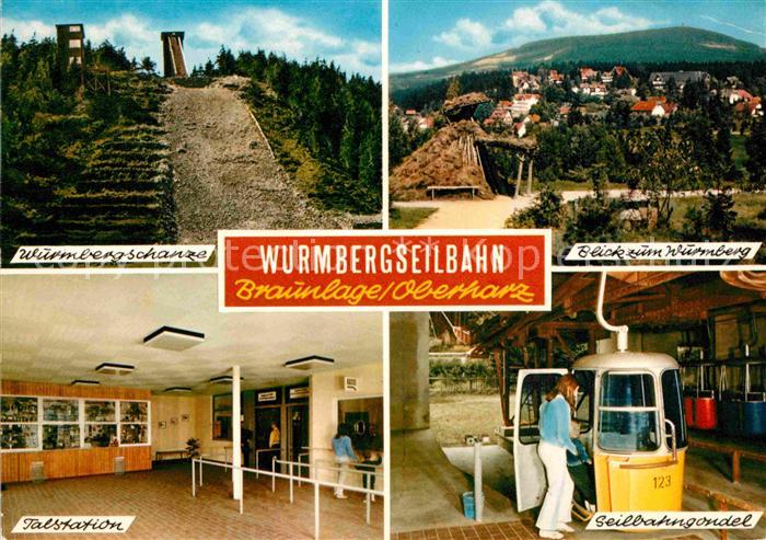 Braunlage Harz Wurmbergseilbahn Schanze Gondel Talstation