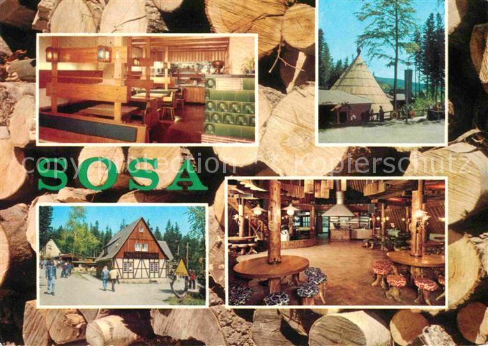 Sosa Erzgebirge Konsum Gaststaetten Koehlerhuete und Meiler Talsperre des Friede