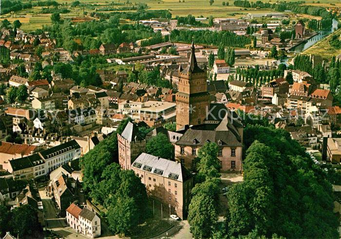 Kleve Schwanenburg Fliegeraufnahme