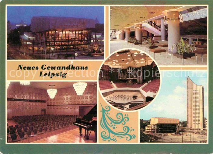 LEIPZIG Sachsen Neues Gewandhaus Foyer Saal Hochhaus Karl Marx Universitaet Mess
