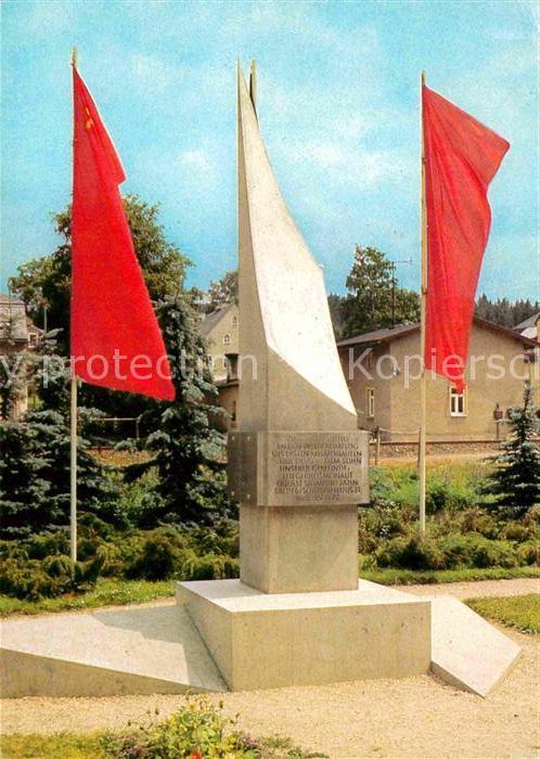 Morgenroethe-Rautenkranz Denkmal Geburtsort des 1. Fliegerkosmonauten der DDR Ob