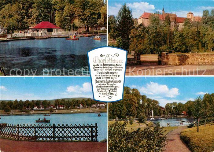 Iburg Bad Charlottensee Promenade Bootfahren Schloss