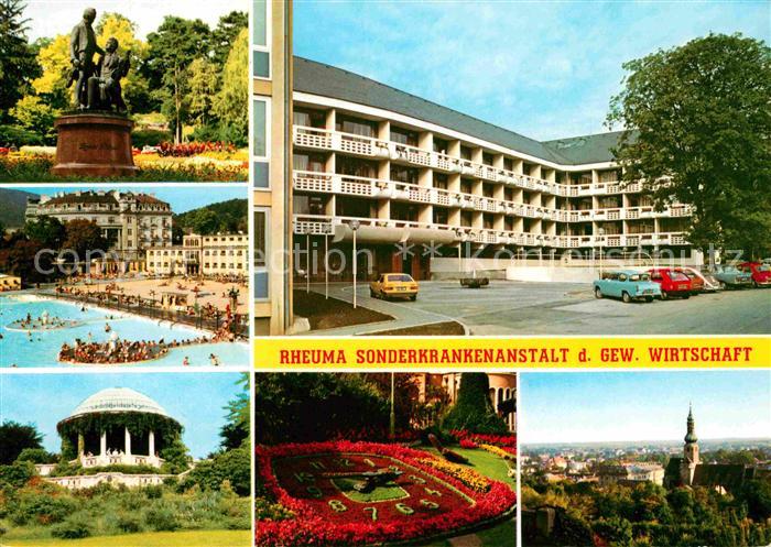Baden Wien Rheuma Sonderkrankenanstalt Denkmal Freibad Pavillon Blumenuhr