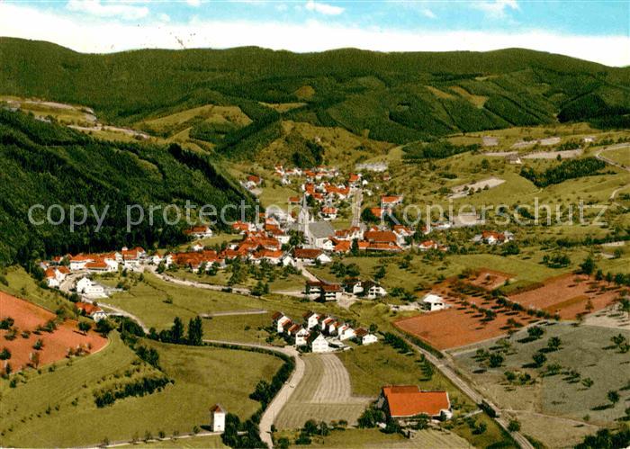 Oberharmersbach Luftkurort im Schwarzwald Fliegeraufnahme