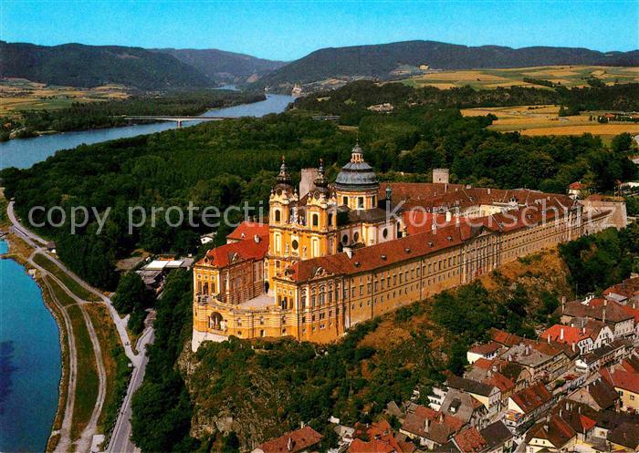Melk Donau Benediktinerstift Barock Erbauer Jakob Prandtauer 18. Jhdt. Fliegerau