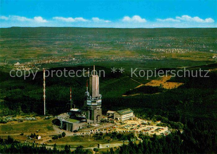 Grosser Feldberg Taunus Fernsehturm UKW Fernmeldeturm Fliegeraufnahme