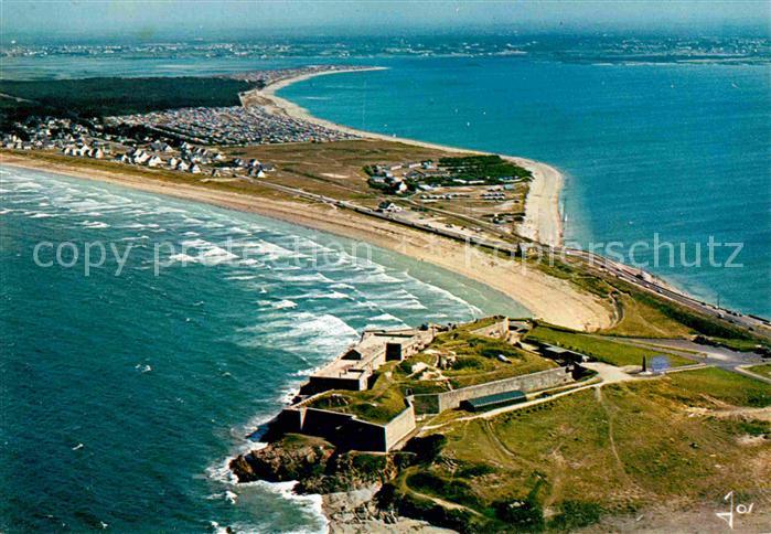 Presqu Ile de Quiberon Le port et l'isthme de Penthievre vue aerienne Collection