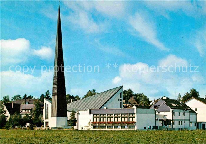 Bad Woerishofen Evangelische Erloeserkirche mit Gemeindezentrum