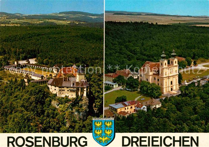 Rosenburg-Kamp Wallfahrtsort Maria Dreieichen Fliegeraufnahme