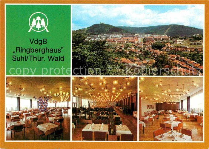 Suhl Thueringer Wald VdgB Ringberghaus Restaurant Panorama