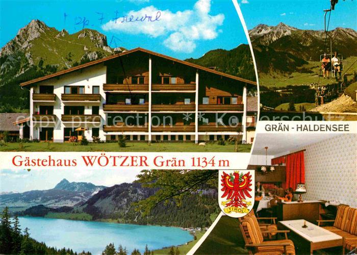 Graen Tirol Gaestehaus Woetzer Sessellift Bergsee Alpen