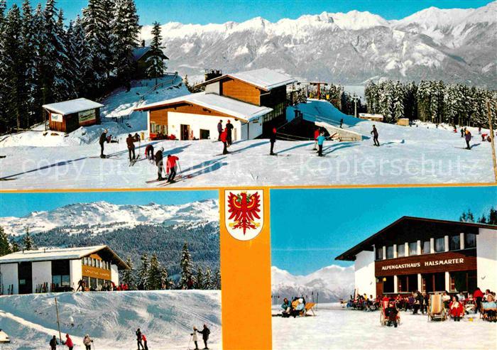 Tulfes Tirol Mittelstation der Glungezerbahn Alpengasthaus Wintersportplatz Alpe