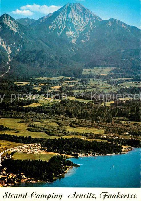 Faak am See Finkenstein Strandcamping Arneitz Faakersee Alpenpanorama Fliegerauf