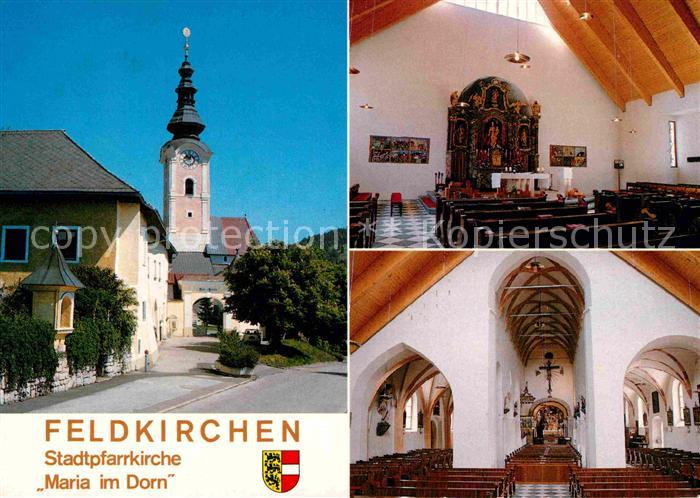 Feldkirchen Kaernten Stadpfarrkirche Maria im Dorn Innenansichten