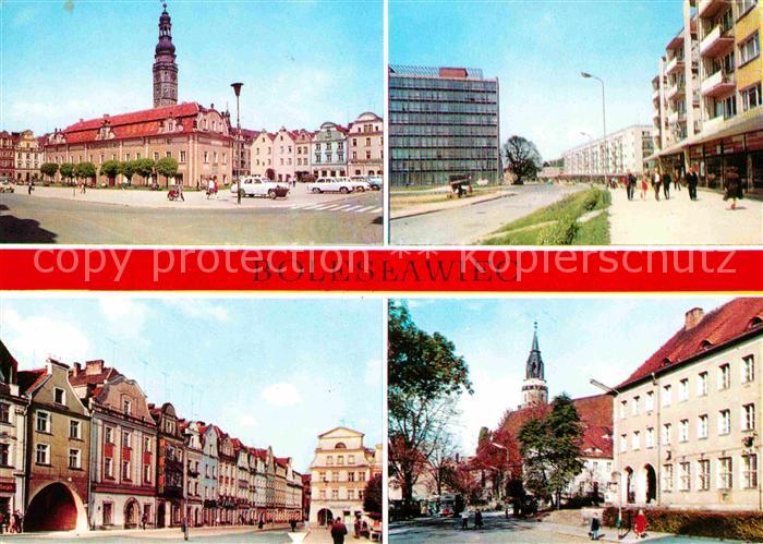 Boleslawiec Bunzlau Ratusz Ulica Adama Asnyka Zabytkowe kamieniczki w Rynku Plac