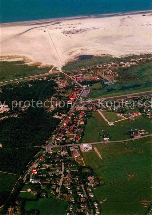 St Peter-Ording Nordseeheilbad Schwefelbad Luftaufnahme aus ca. 500 m Hoehe