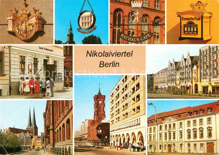 BERLIN CITY Nikolaiviertel Hauptstadt der DDR