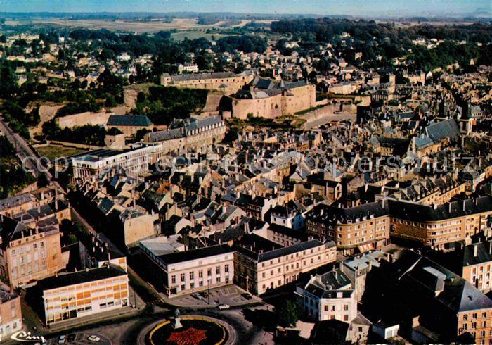 Sedan Ardennes Vue generale aerienne au fond le chateau fort