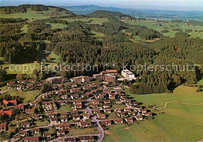 Hopfen See Enzensberg mit Hotel und Kurklinik Fliegeraufnahme