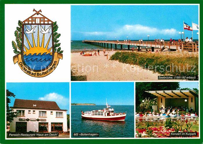 Boltenhagen Ostseebad Pension Restaurant Haus am Deich Seebruecke Konzert Kurpar