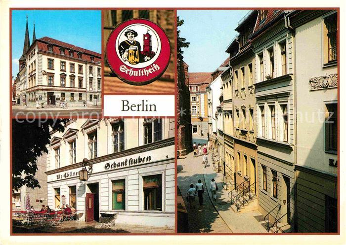 BERLIN  CITY Gaststaette Zur Rippe Nikolaikirchplatz Alt Coellner Schankstuben H
