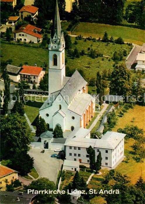 Lienz Tirol Pfarrkirche St Andrae Fliegeraufnahme
