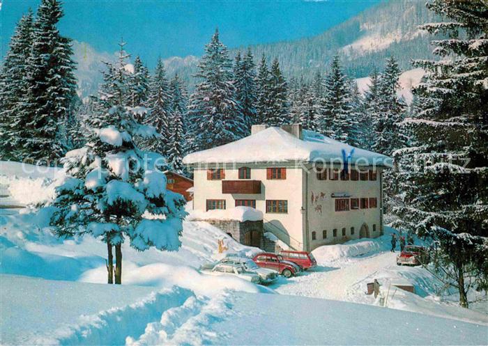 Spitzingsee Jugendheim des Bayerischen Landessportverbandes Winterpanorama