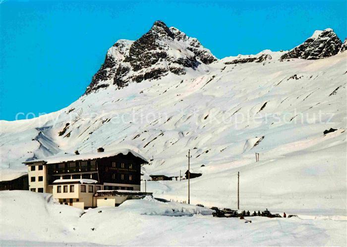Warth Vorarlberg Gasthof Pension Jaegeralpe am Arlberg Winterpanorama