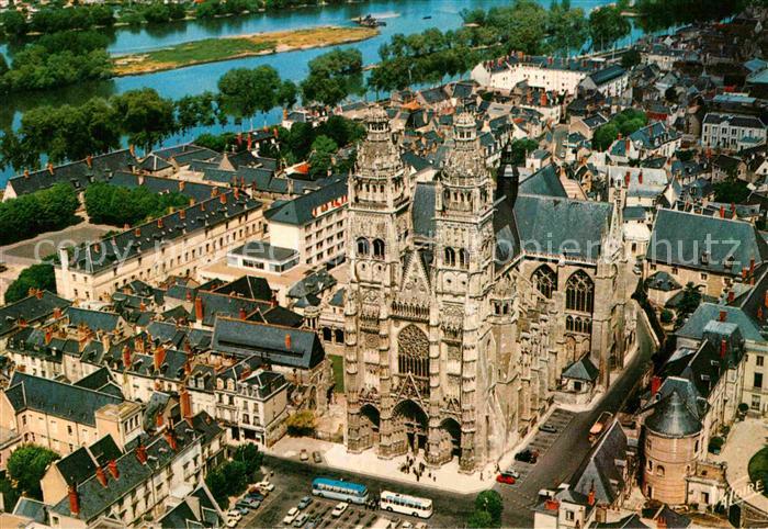 Tours Indre-et-Loire Cathedrale Saint Gatien vue aerienne Collection Les Merveil