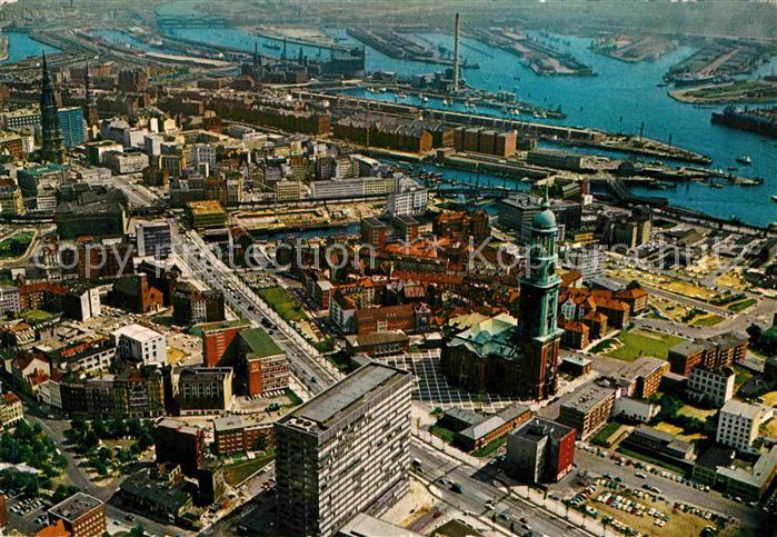 HAMBURG  CITY Michel Ost West Strasse Hafen